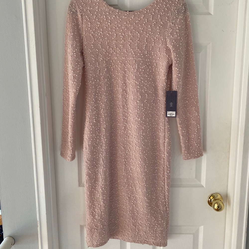 Brand new powder pink Jennifer Lopez dress